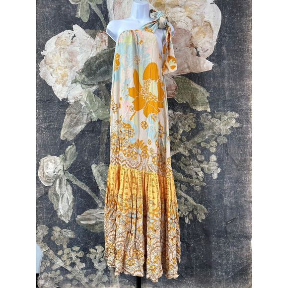 Free People Cote D Azur Maxi Dress Size S - Picture 4 of 9
